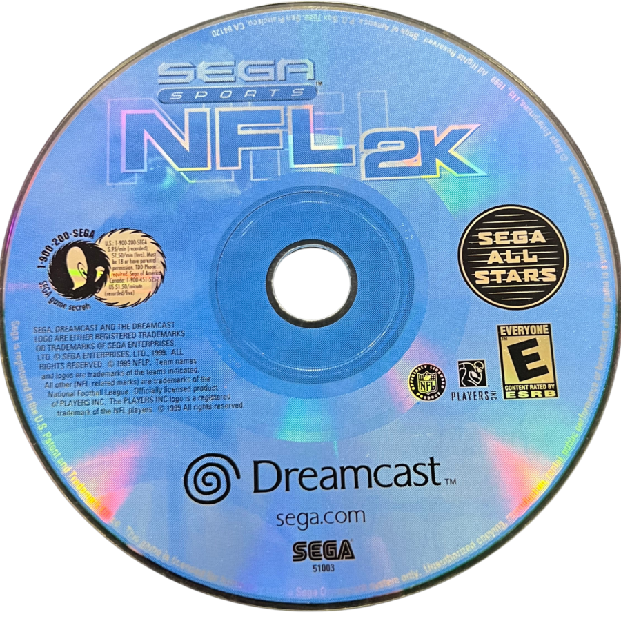 NFL 2K [Sega All Stars] – Sega Dreamcast (DC)