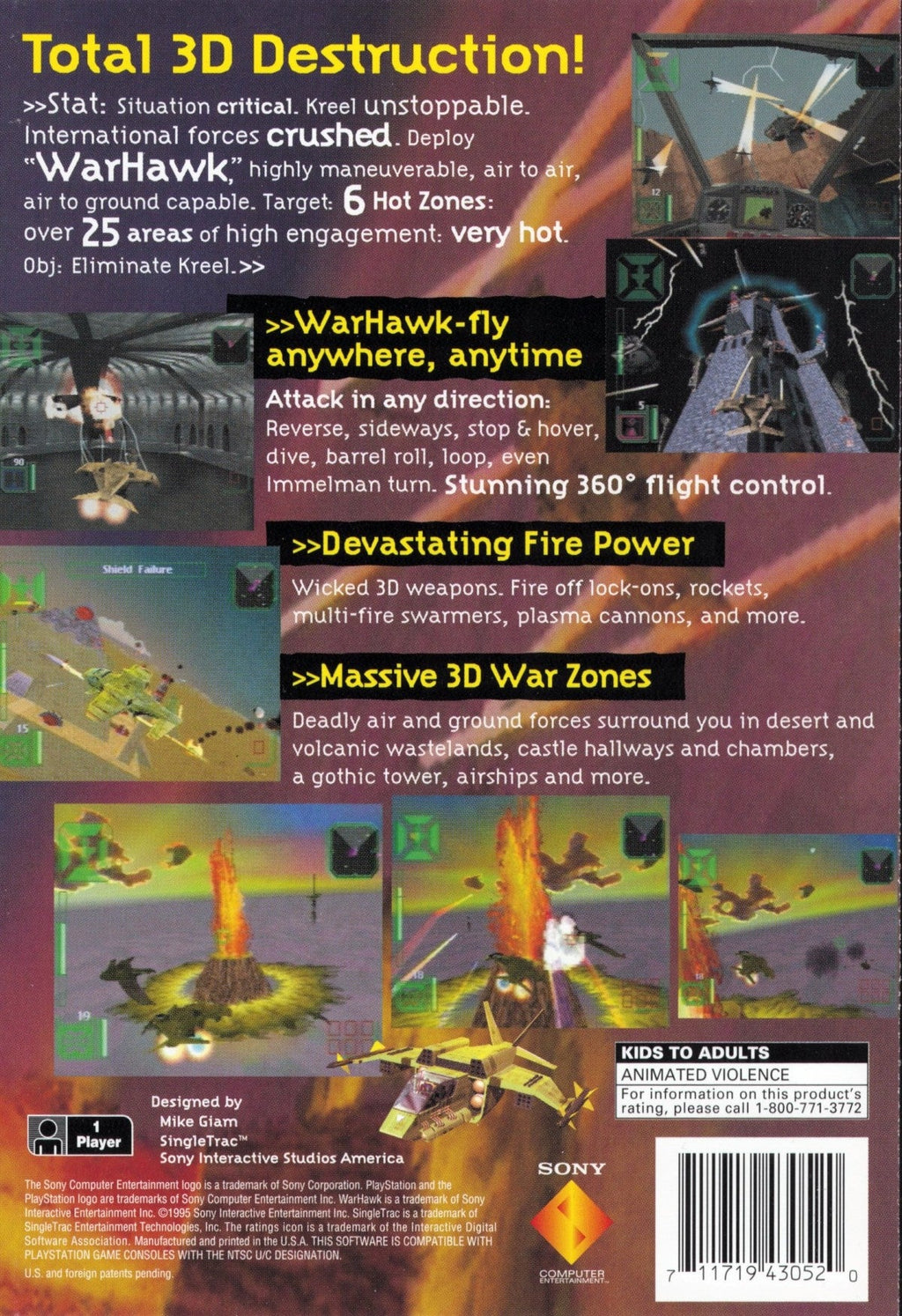 Warhawk [Long Box] – PlayStation 1 (PS1)