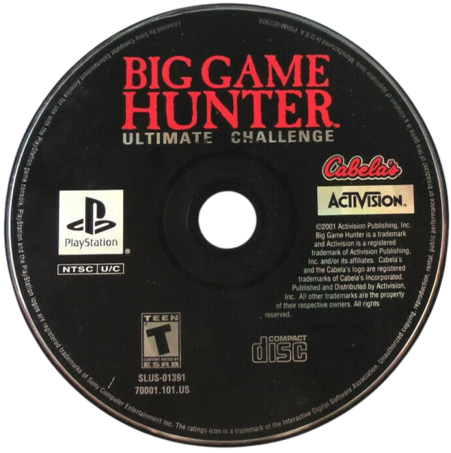 Big Game Hunter: Ultimate Challenge – PlayStation 1 (PS1)