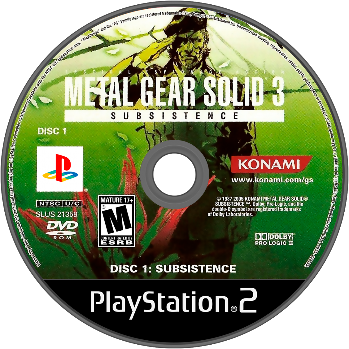 Metal Gear Solid 3 Subsistence – PlayStation 2 (PS2)