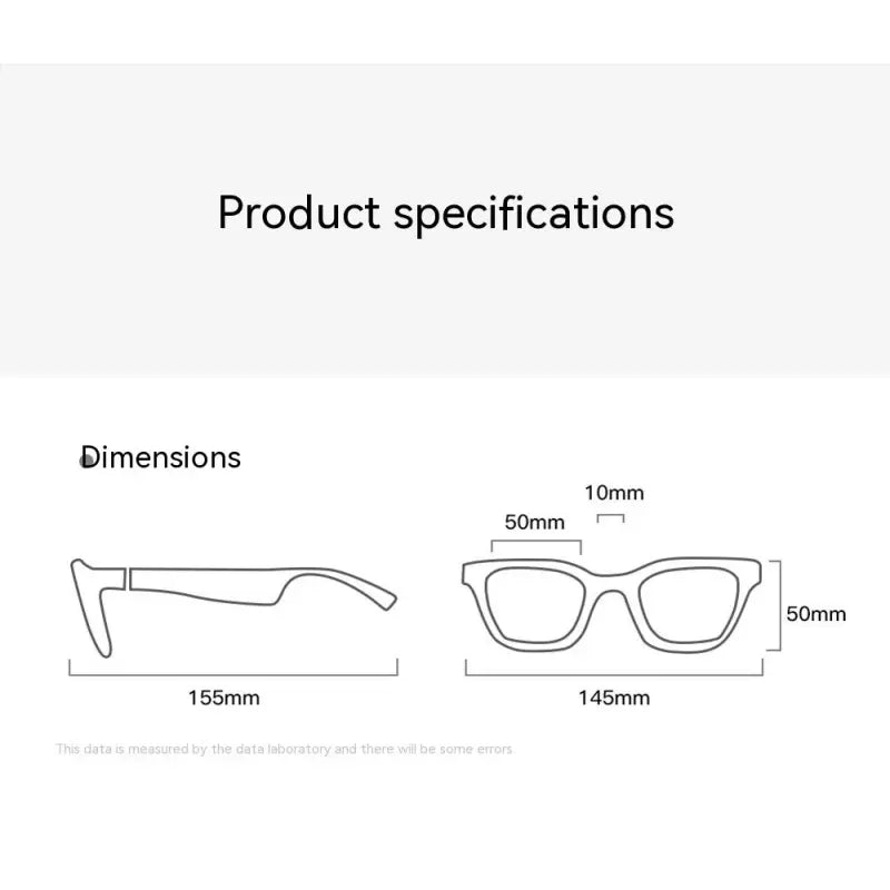 Bluetooth Smart Audio Sunglasses with Built-In Speakers & Mic