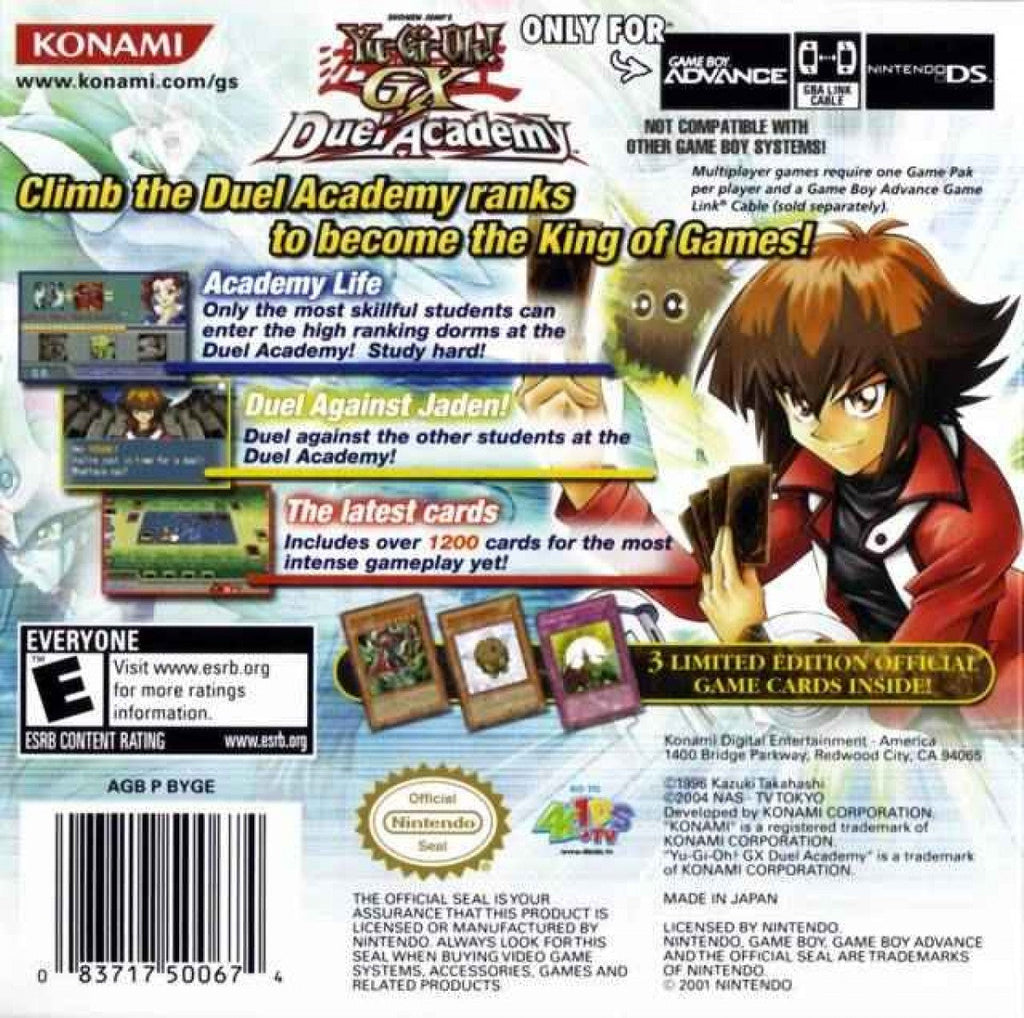 Yu-Gi-Oh!: GX Duel Academy – Game Boy Advance (GBA)