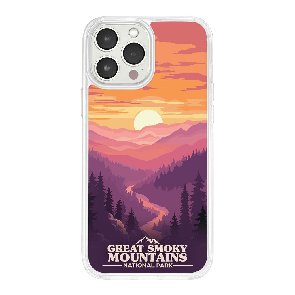 National Parks Great Smoky Mountains HD Apple iPhone 14 Series Mag-Safe Phone Case
