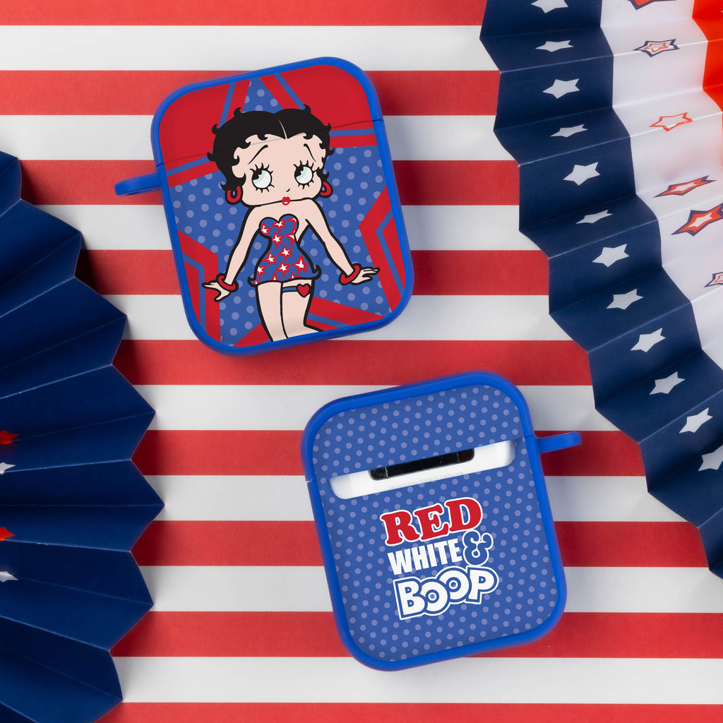 Betty Boop Red White & Boop HDX Apple AirPods Gen 1 & 2 Case Cover