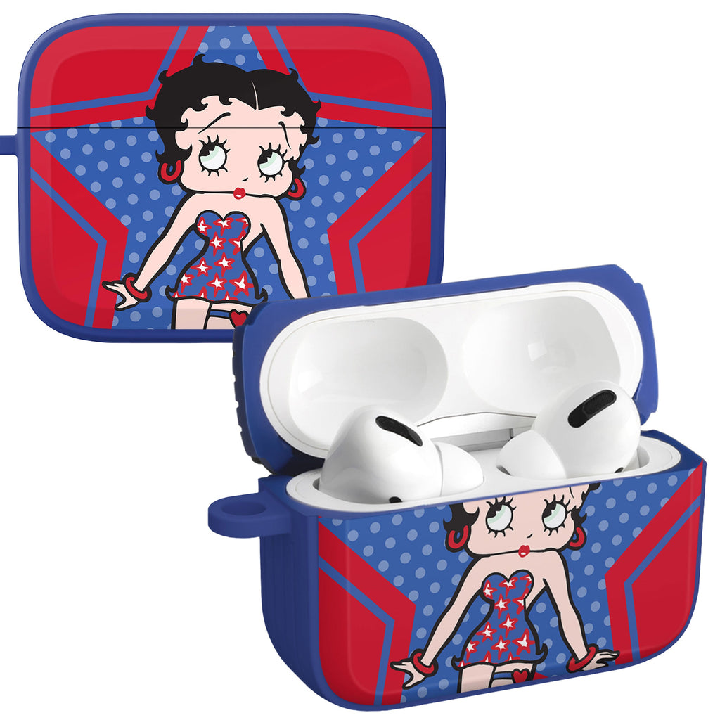 Betty Boop Red White & Boop HDX Apple AirPods Pro 1 & 2 Case Cover