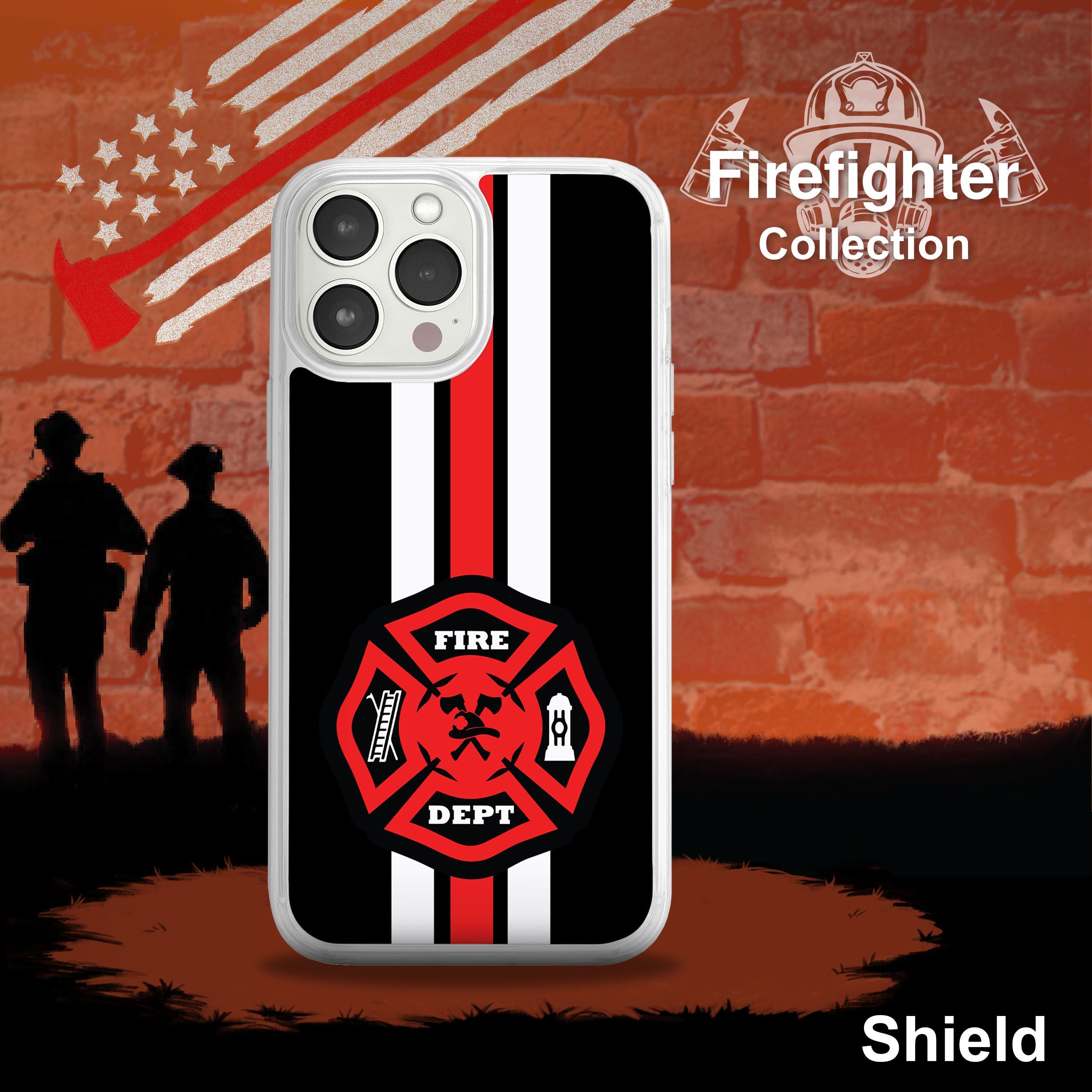 Firefighter HD Apple iPhone 13 Mag-Safe Phone Case