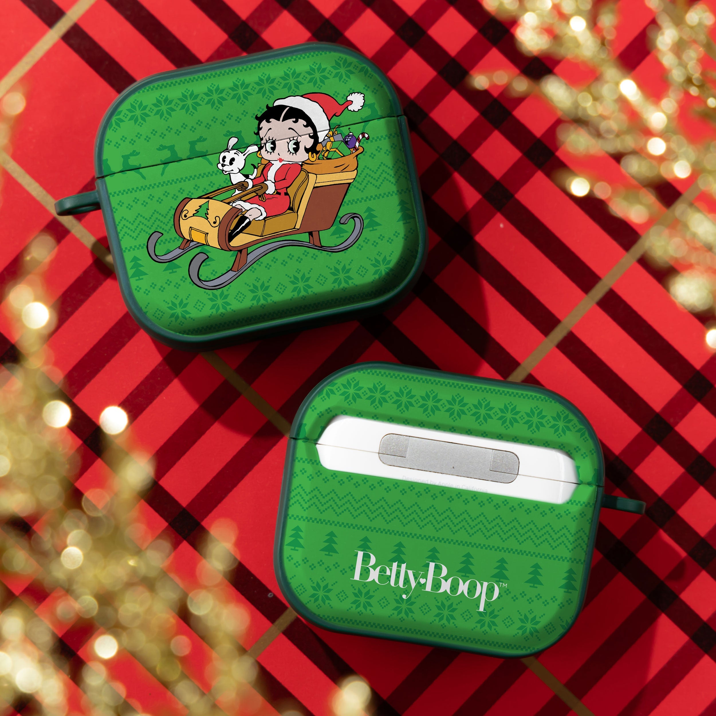 Betty Boop Happy Holidays HDX Apple AirPods Gen 3 Case Cover