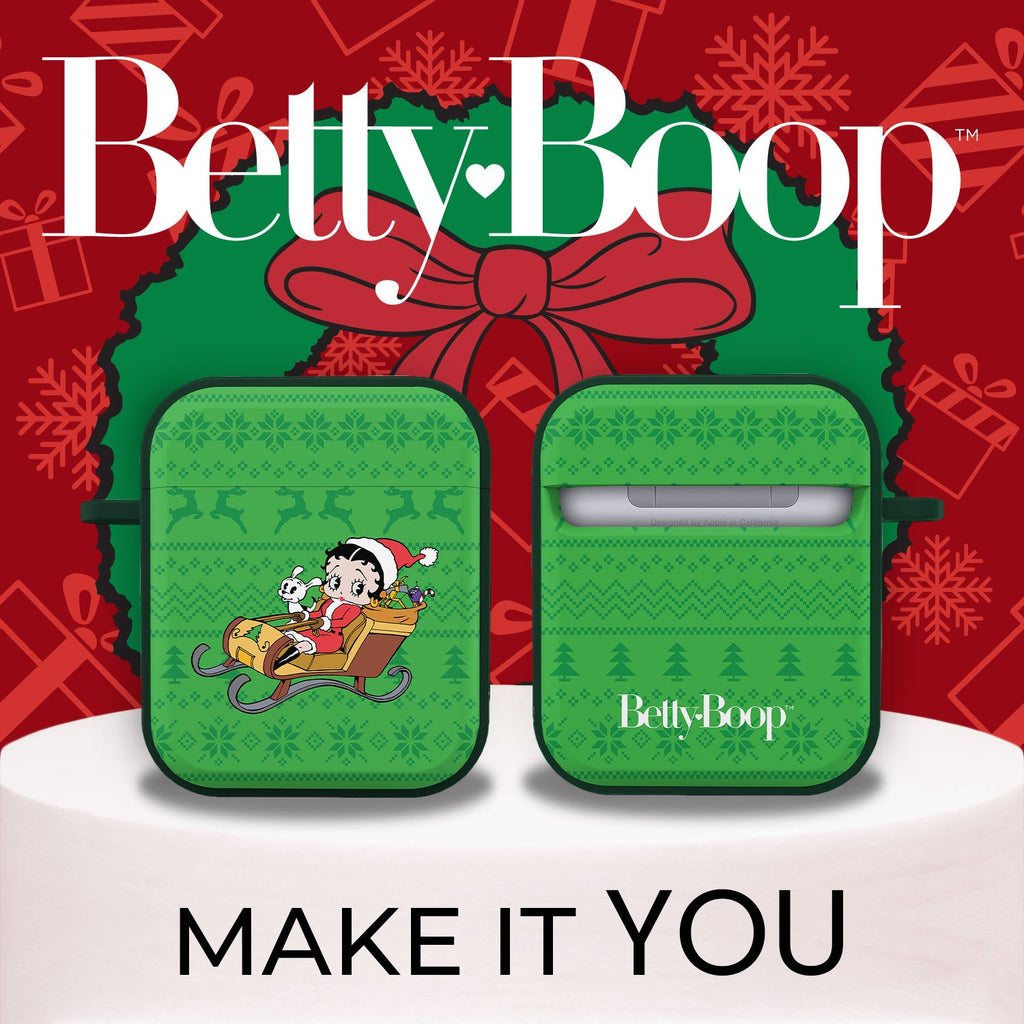 Betty Boop Happy Holidays HDX Apple AirPods Gen 1 & 2 Case Cover