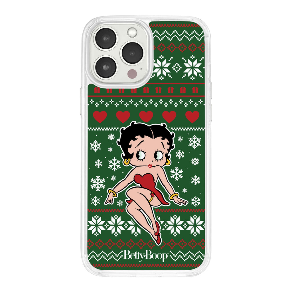 Betty Boop Happy Holidays HD Apple iPhone 15 Series Mag-Safe Phone Case