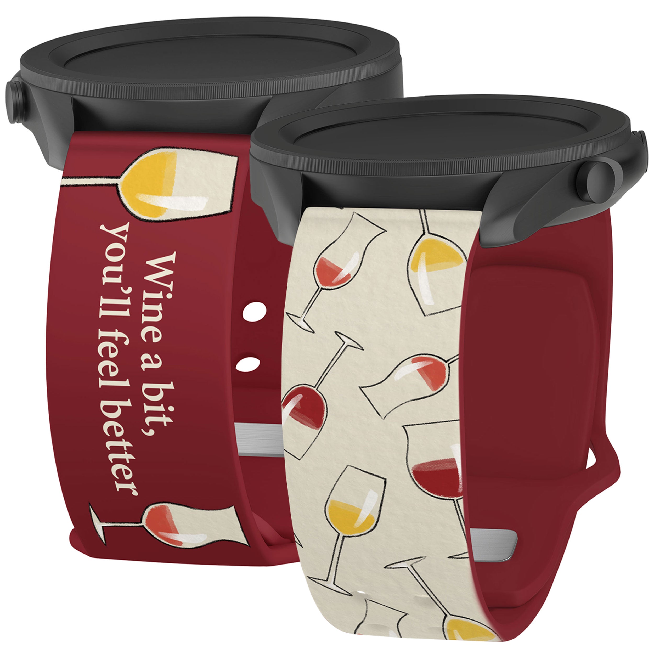 Wine, Beer, & Booze HD  Watchband for Samsung, Garmin, Fossil, and More