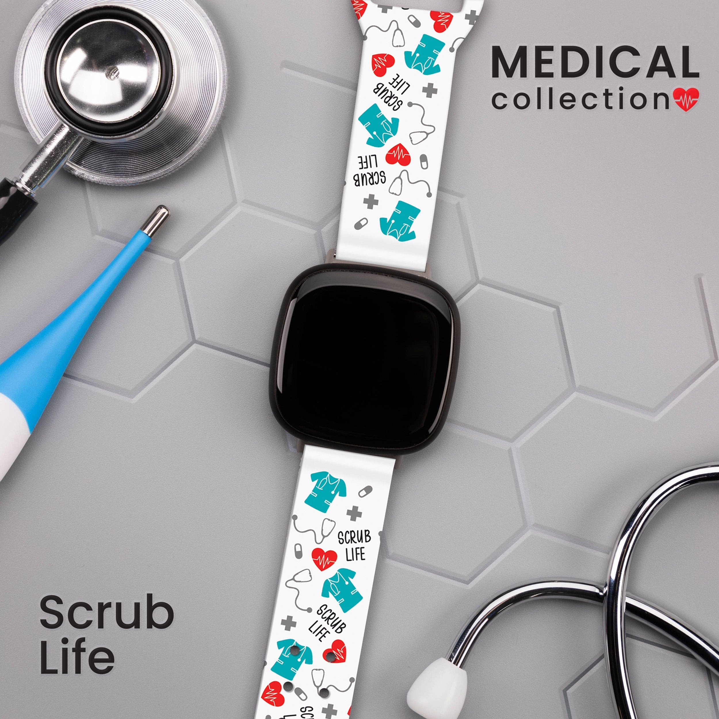 Nursing HD Fitbit Versa 3 and Sense 1 Watch Band