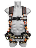 Frontline 100RCTB Combat Reflective Construction Full Body Harness with Tongue Buckle Legs and Trauma Straps XL/2X