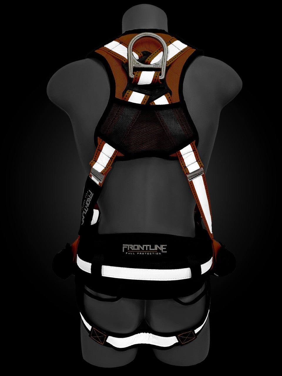 Frontline 100RCTB Combat Reflective Construction Full Body Harness with Tongue Buckle Legs and Trauma Straps S