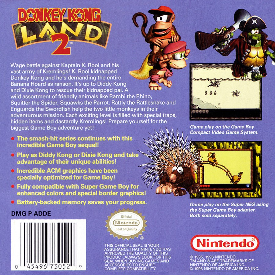 Donkey Kong Land 2 – Game Boy (GB)