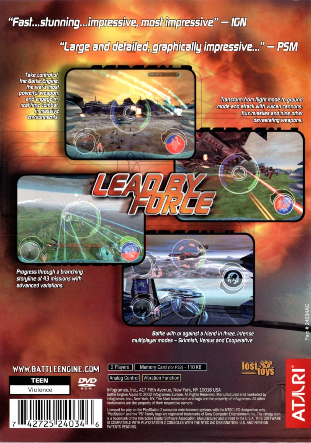 Battle Engine Aquila – PlayStation 2 (PS2)