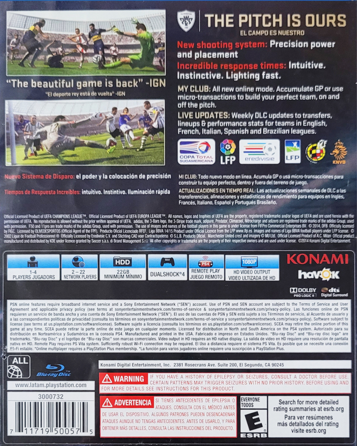 Pro Evolution Soccer 2015 – PlayStation 4 (PS4)