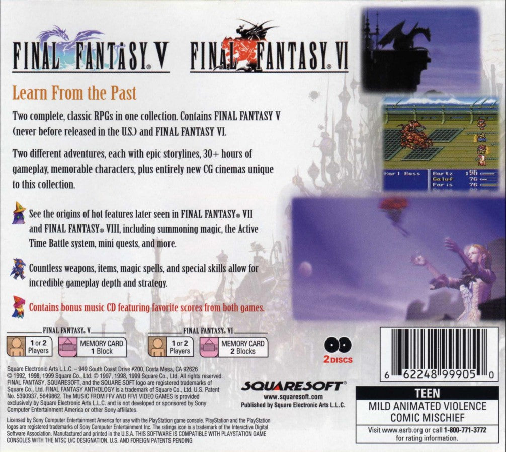 Final Fantasy Anthology – PlayStation 1 (PS1)