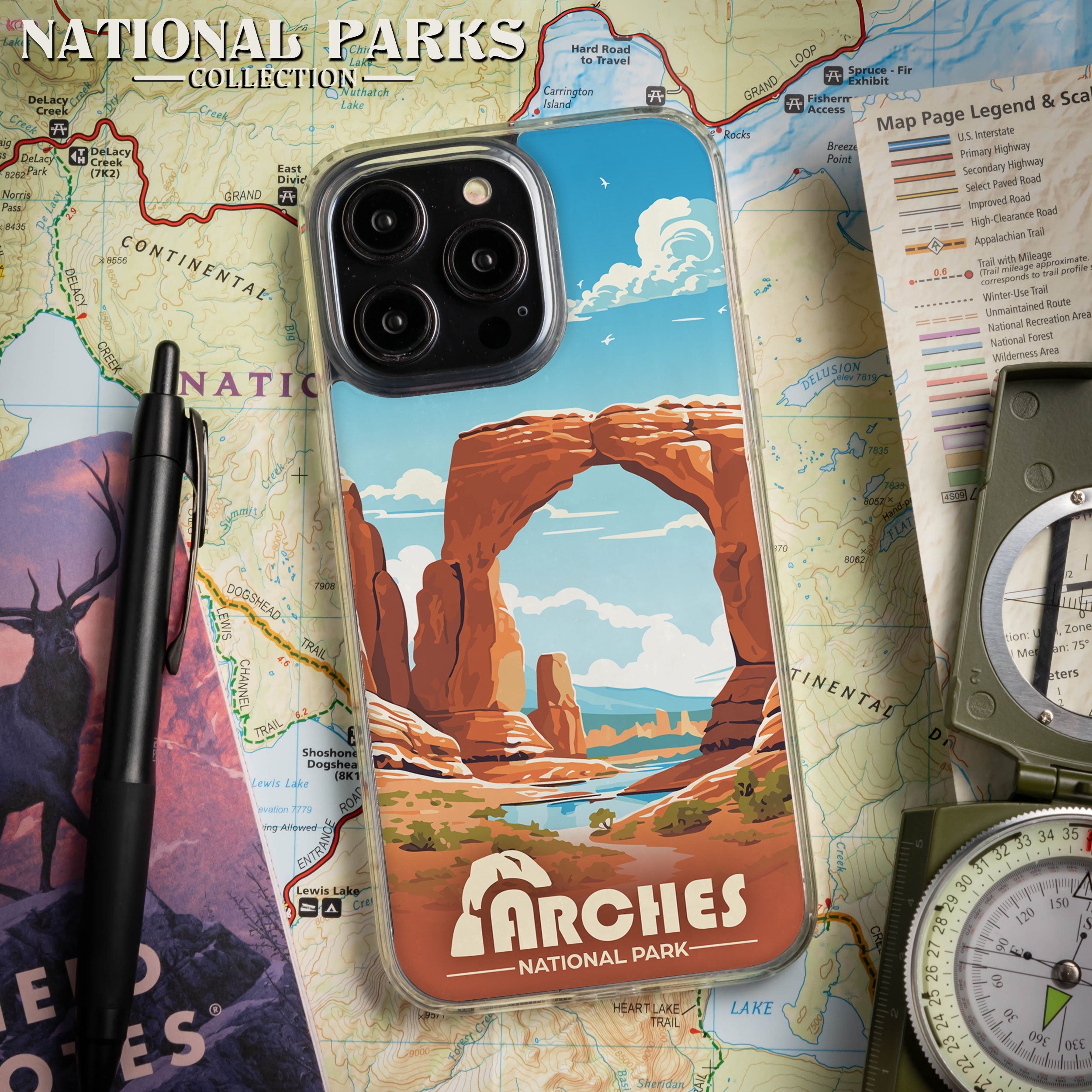 National Parks Arches HD Apple iPhone 15 Series Mag-Safe Phone Case