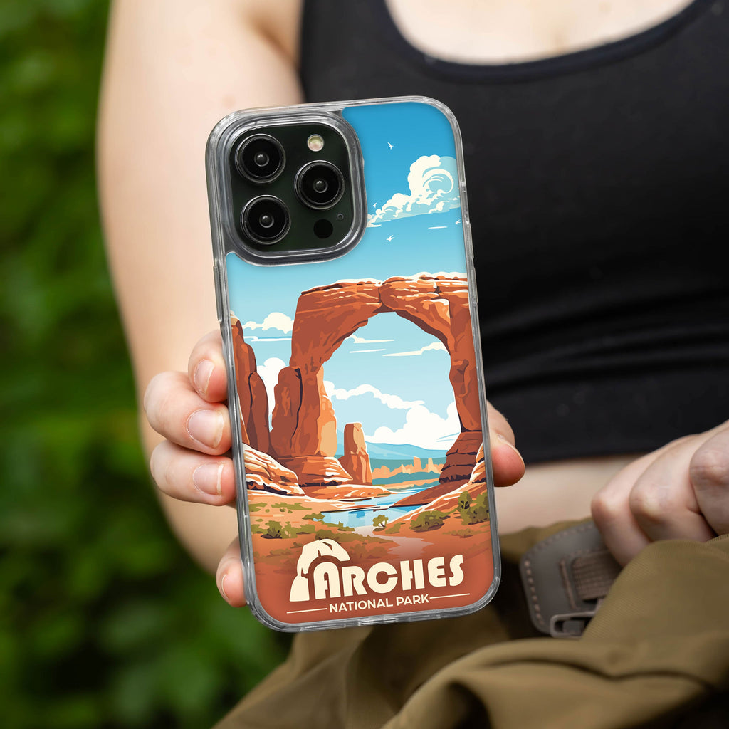 National Parks Arches HD Apple iPhone 14 Series Mag-Safe Phone Case