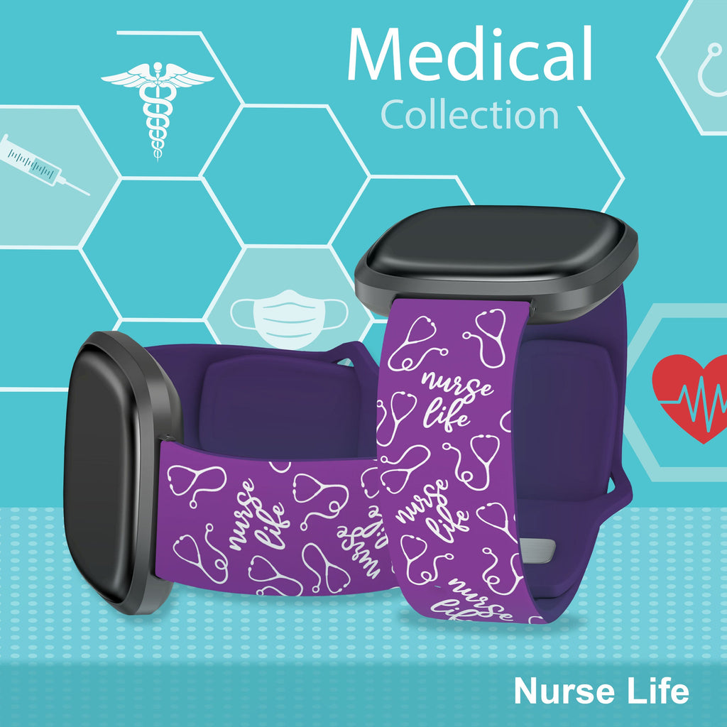 Nursing HD Fitbit Versa 3 and Sense 1 Watch Band