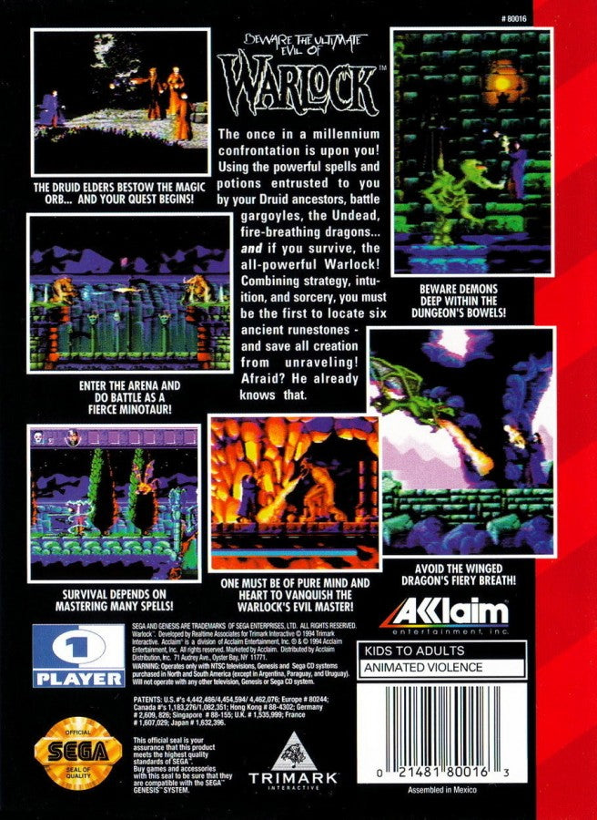 Warlock – Sega Genesis (GEN)