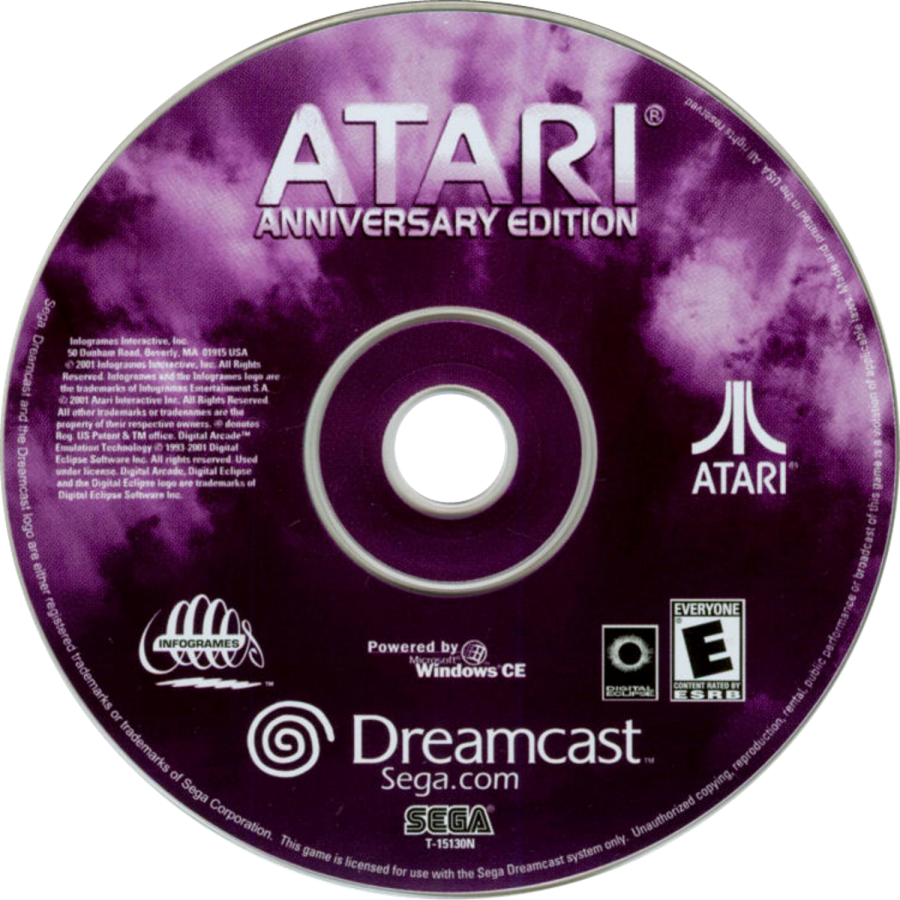 Atari Anniversary Edition – Sega Dreamcast (DC)