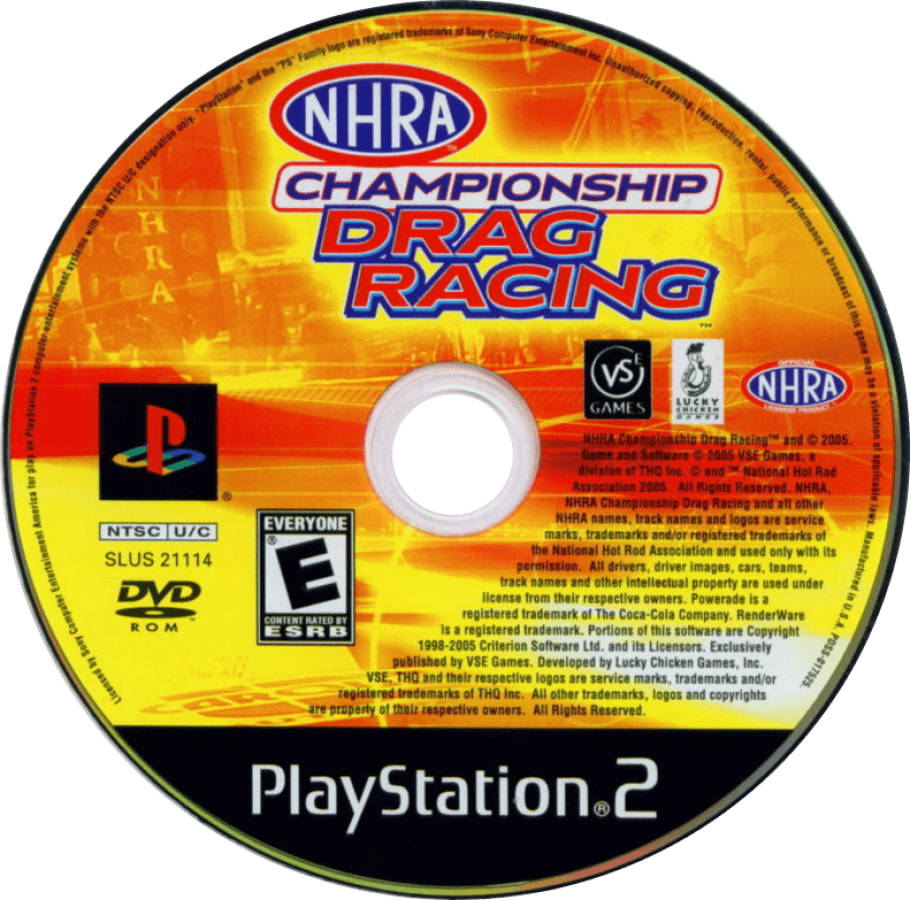 NHRA Championship Drag Racing – PlayStation 2 (PS2)