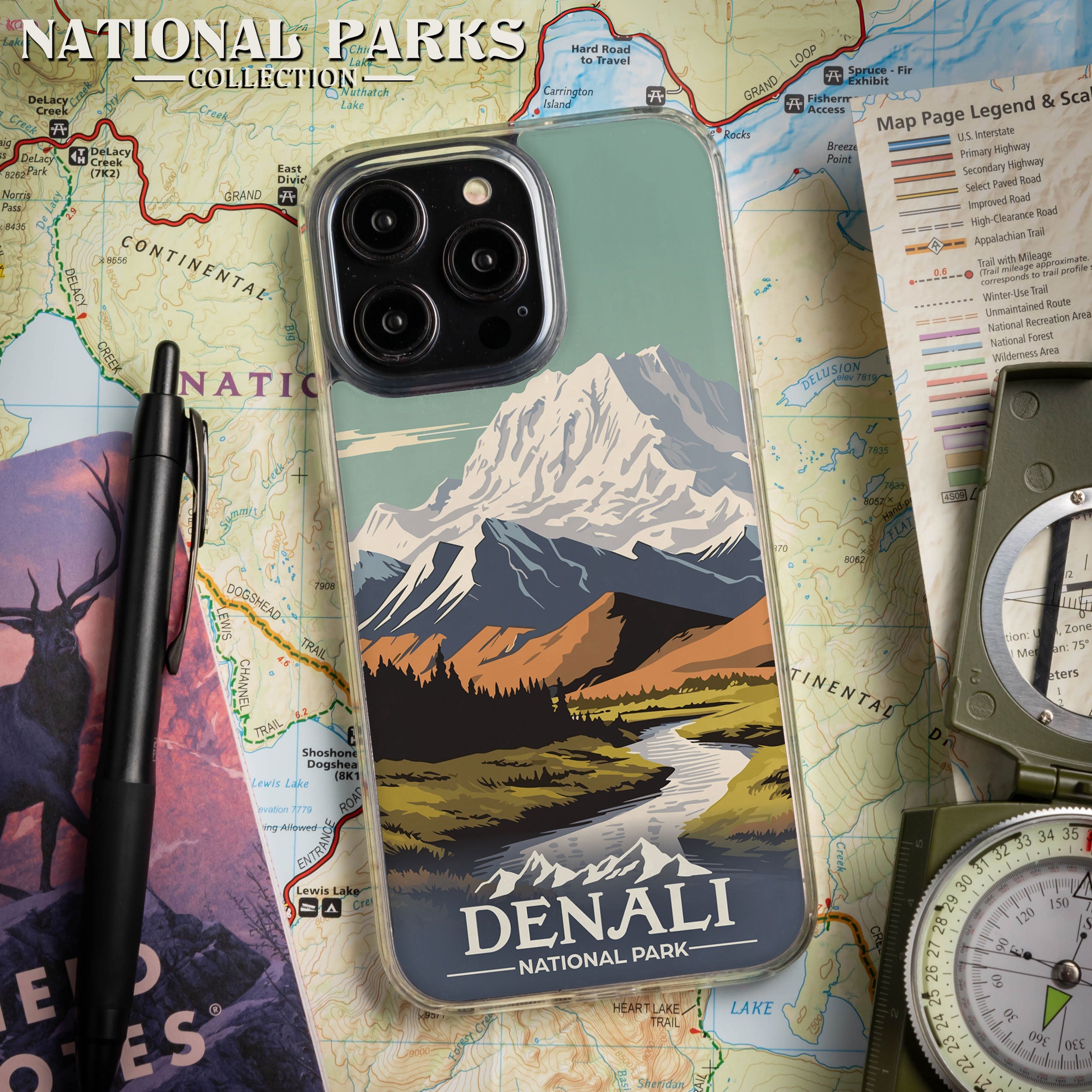 National Parks Denali HD Apple iPhone 16 Mag-Safe Phone Case