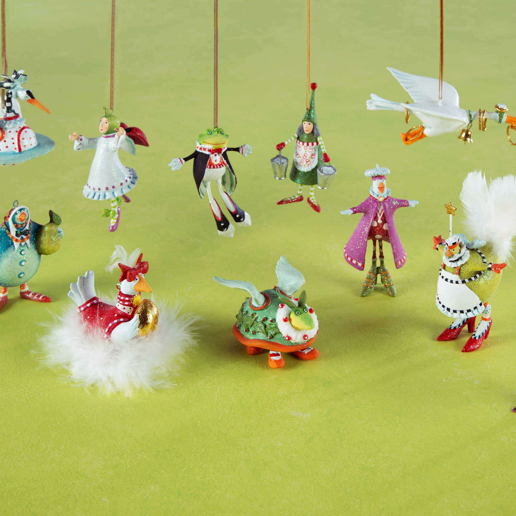 12 Days MINI Ornament by Patience Brewster — Nine Ladies Dancing