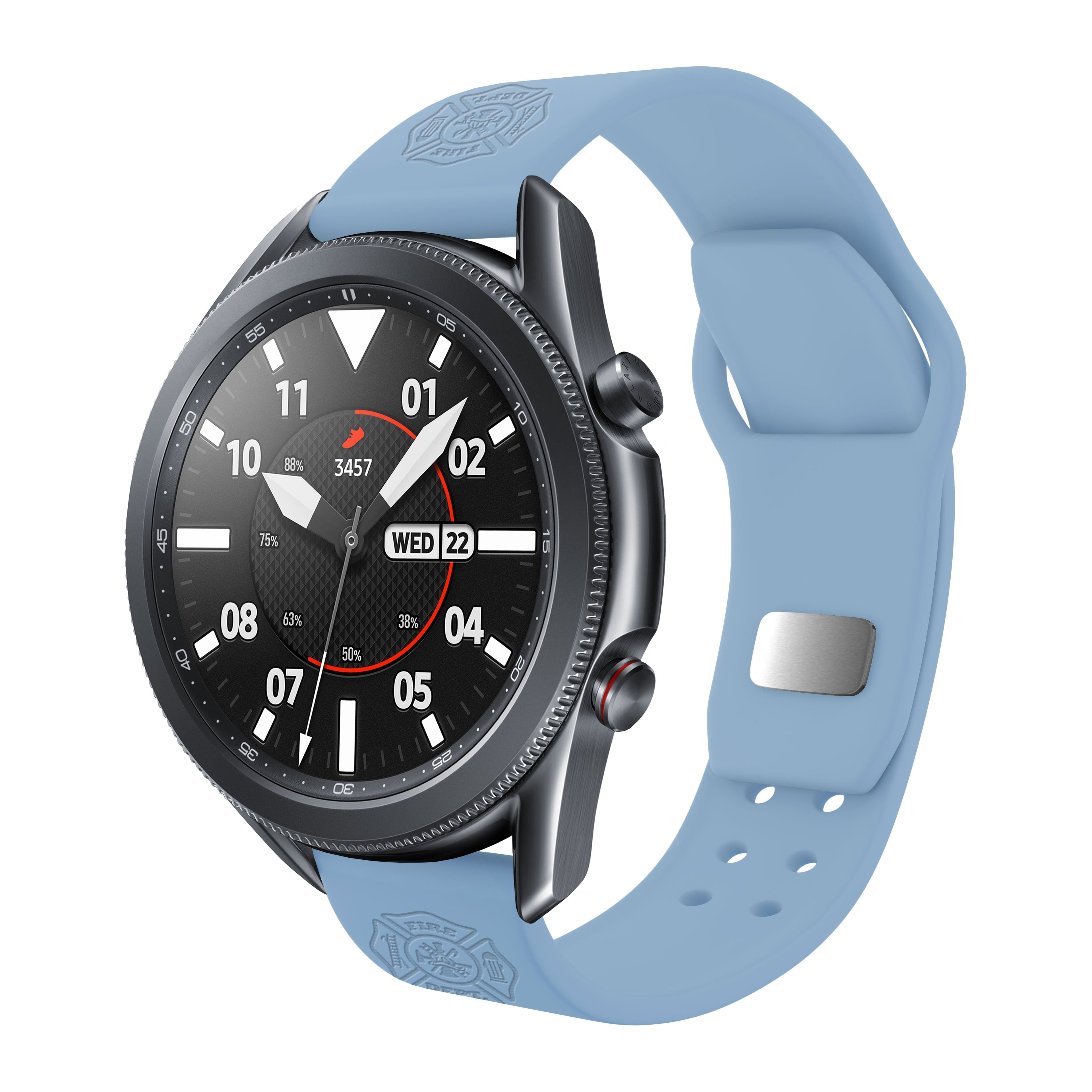 Firefighter First Responder  Watchband for Samsung, Garmin, Fossil, and More for Samsung, Garmin, Fossil, and More