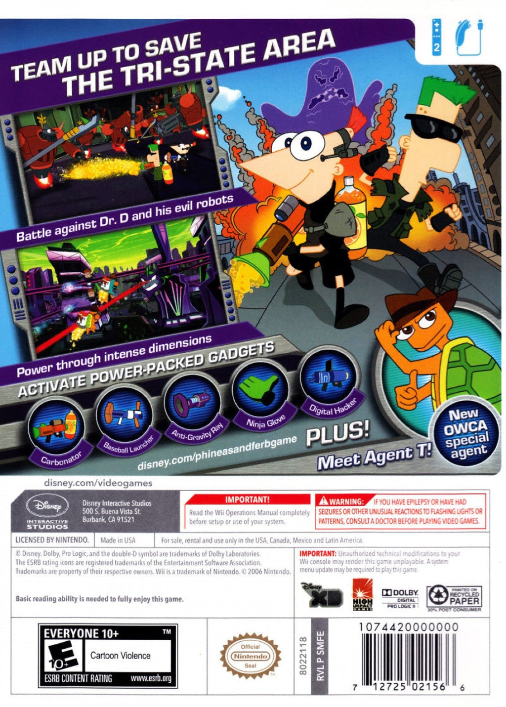 Phineas and Ferb: Across the Second Dimension – Nintendo Wii (Wii)
