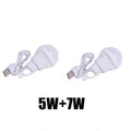 1/2pc 3W/5W/7W Usb Bulb Light Portable Lamp Led for Hiking Camping Tent Travel Work with Notebook Christmas for Home
