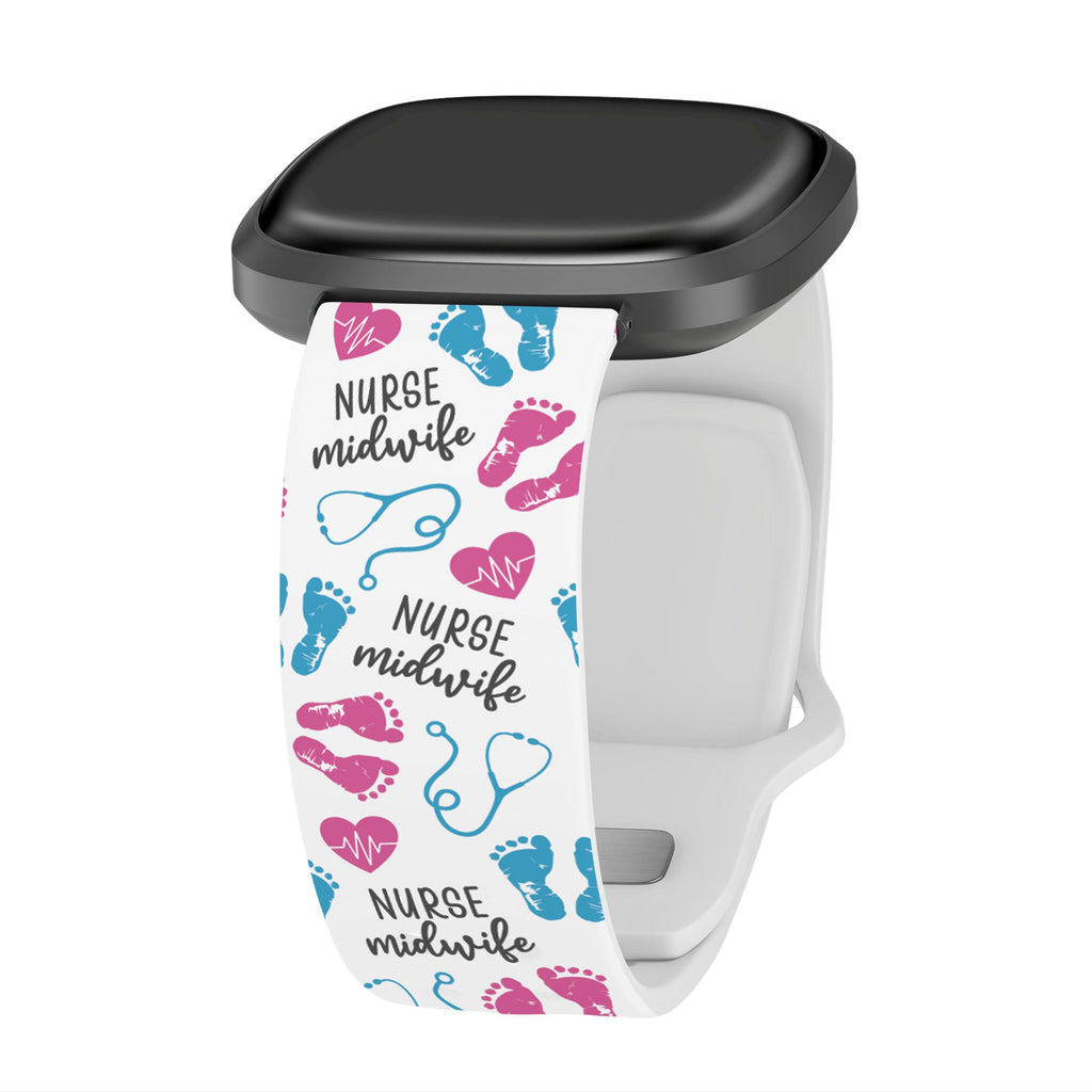 Nursing HD Fitbit Versa 3 and Sense 1 Watch Band