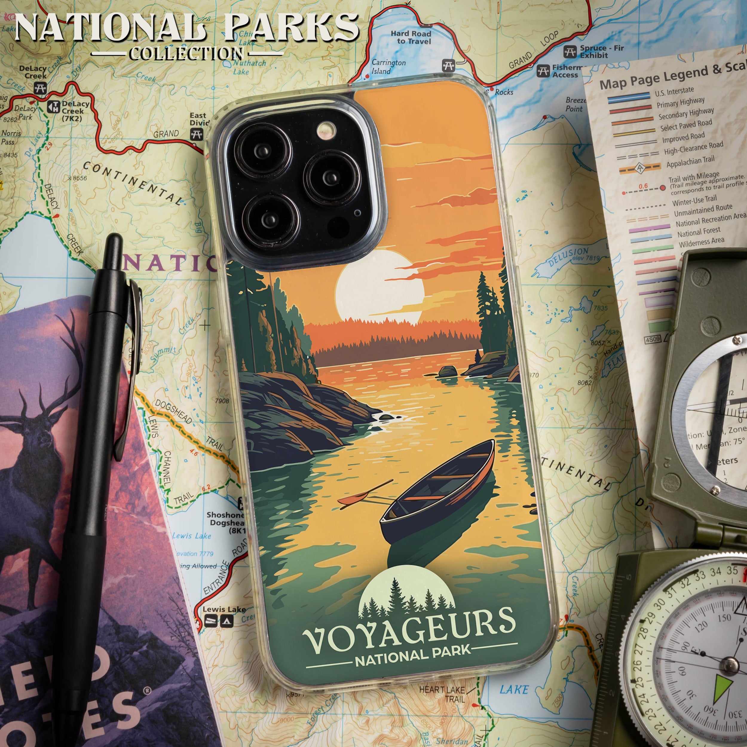 National Parks Voyageurs HD Apple iPhone 16 Mag-Safe Phone Case
