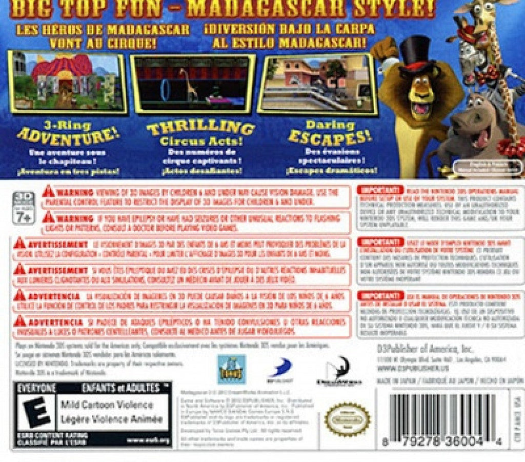 Madagascar 3 – Nintendo 3DS (3DS)