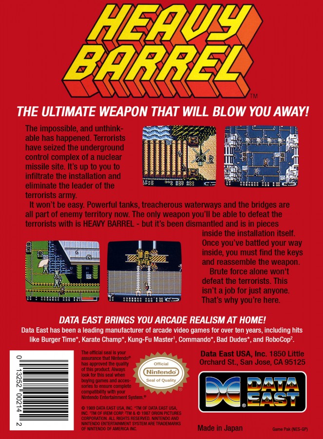 Heavy Barrel [CIB] – Nintendo Entertainment System (NES)
