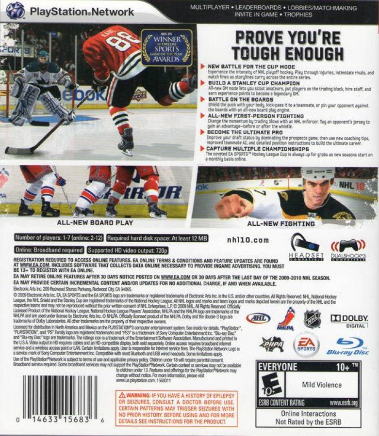 NHL 10 – PlayStation 3 (PS3)