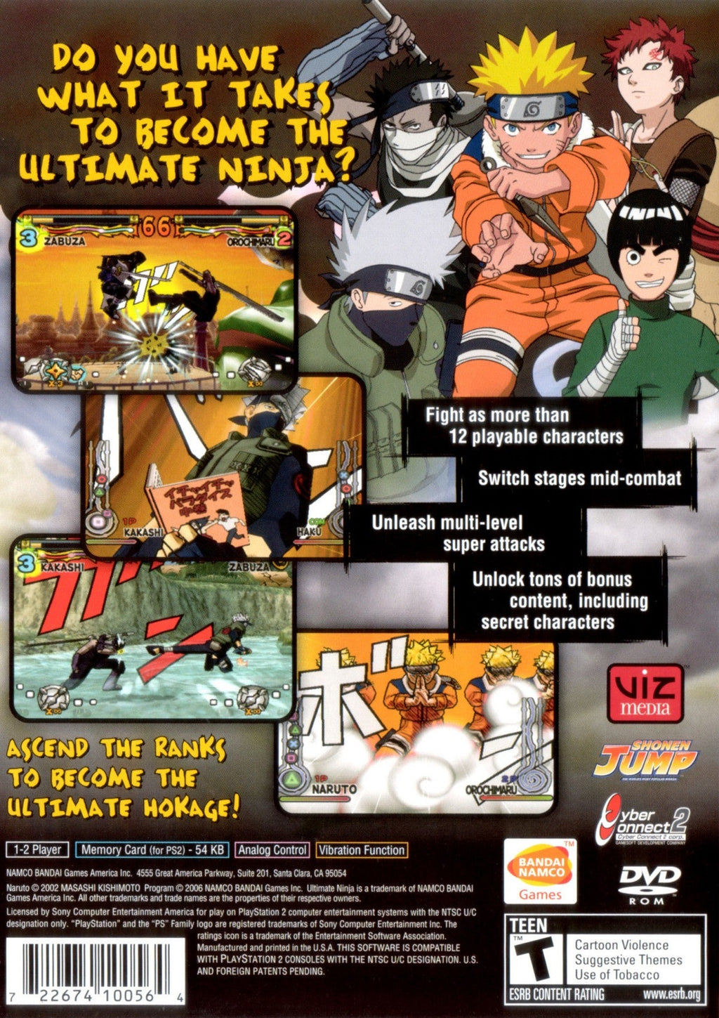 Naruto Ultimate Ninja – PlayStation 2 (PS2)