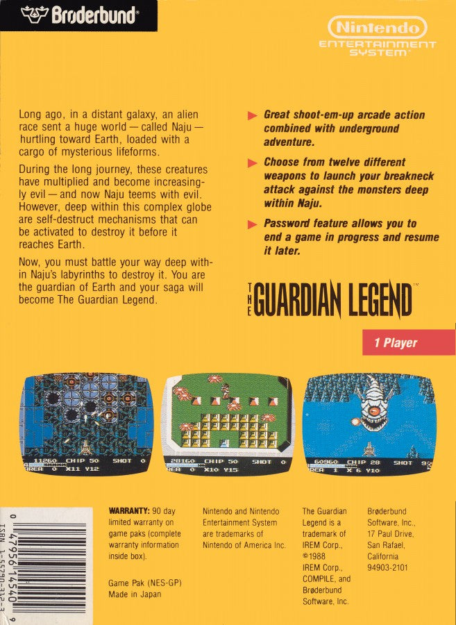 The Guardian Legend – Nintendo Entertainment System (NES)