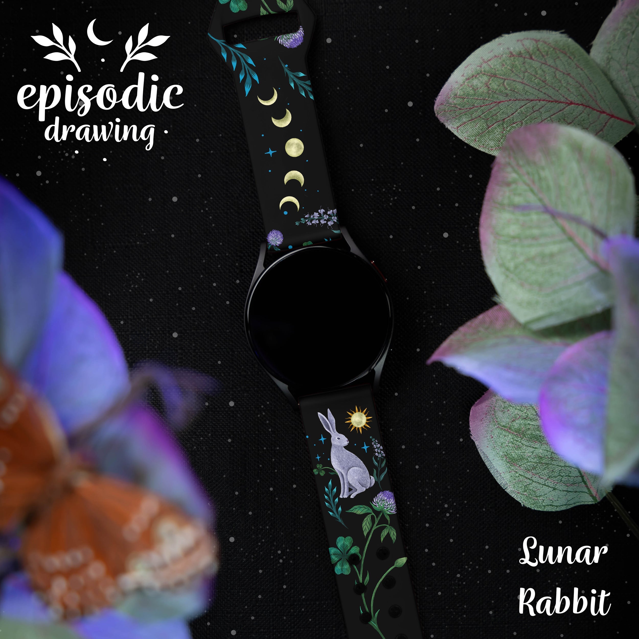 Episodic Drawing Enchanted Collection HD  Watchband for Samsung, Garmin, Fossil, and More