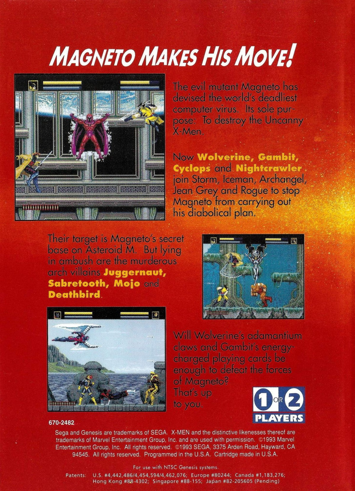 X-Men – Sega Genesis (GEN)
