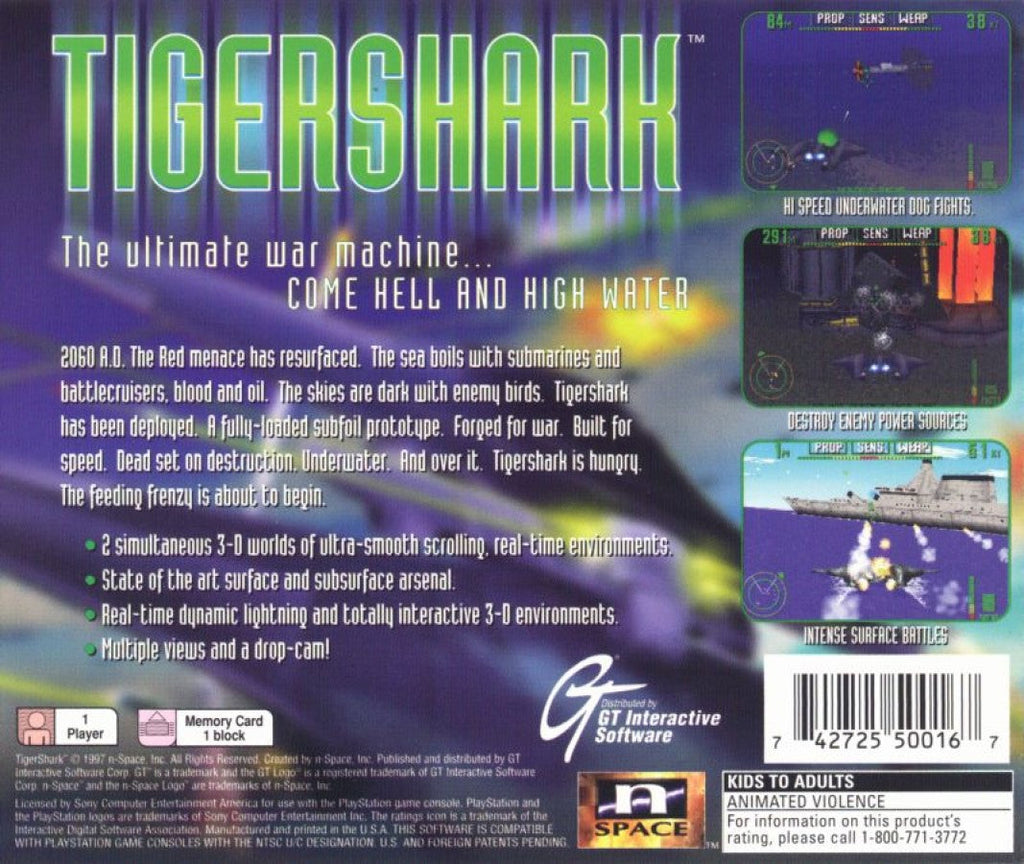 Tiger Shark – PlayStation 1 (PS1)
