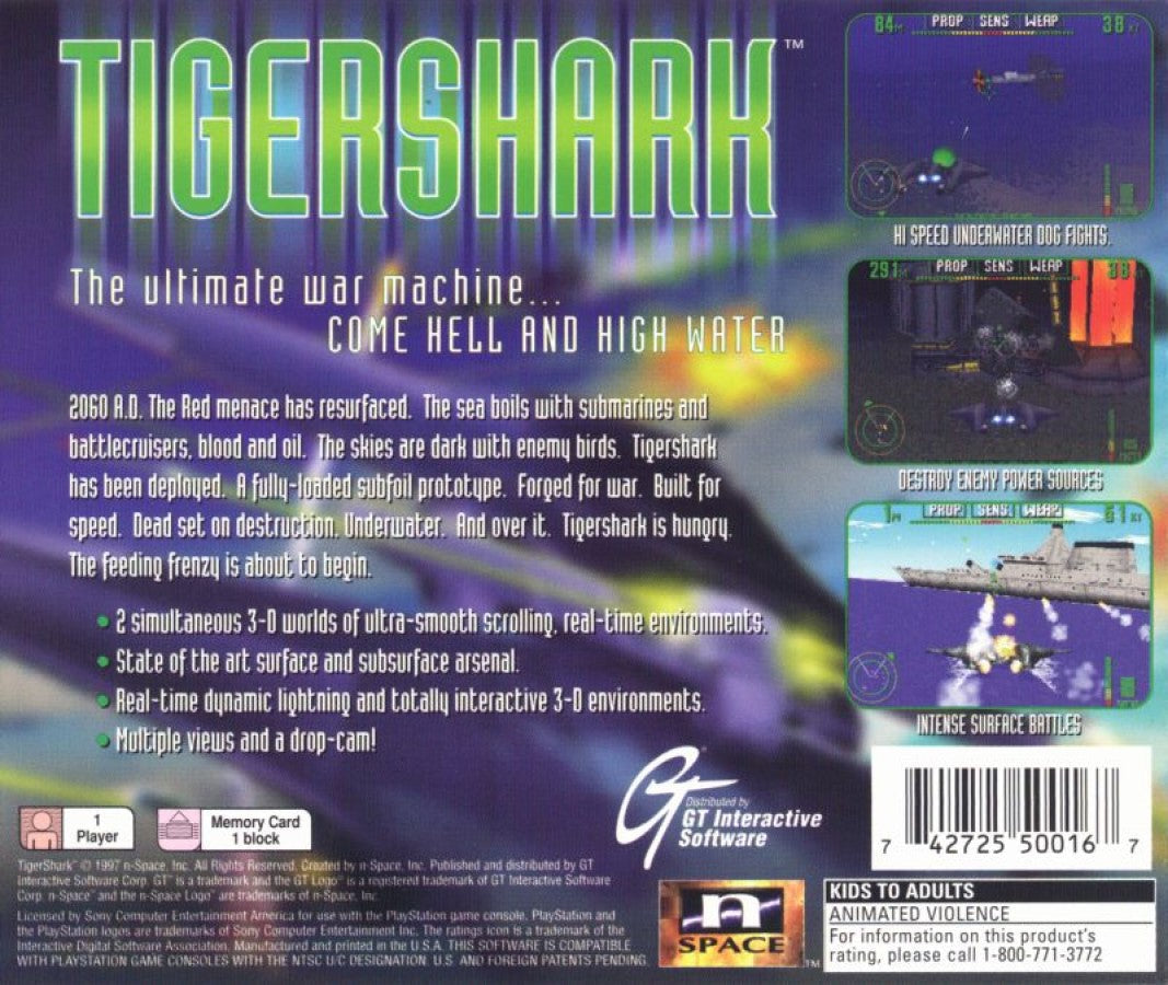 Tiger Shark – PlayStation 1 (PS1)