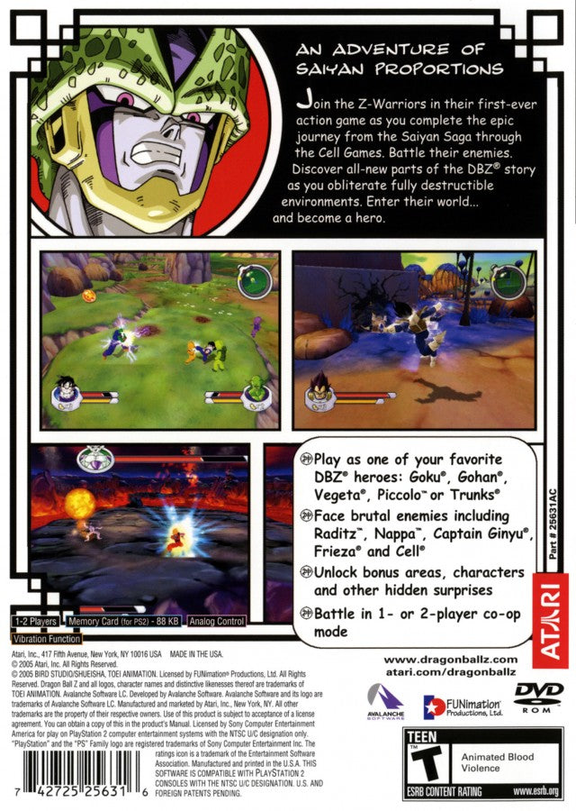 Dragon Ball Z: Sagas – PlayStation 2 (PS2)
