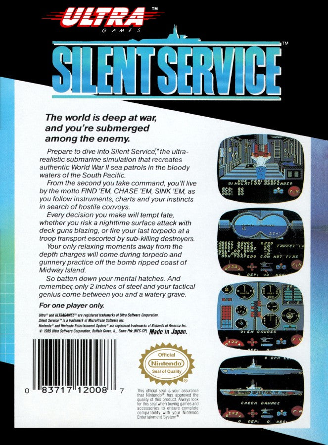 Silent Service [CIB] – Nintendo Entertainment System (NES)