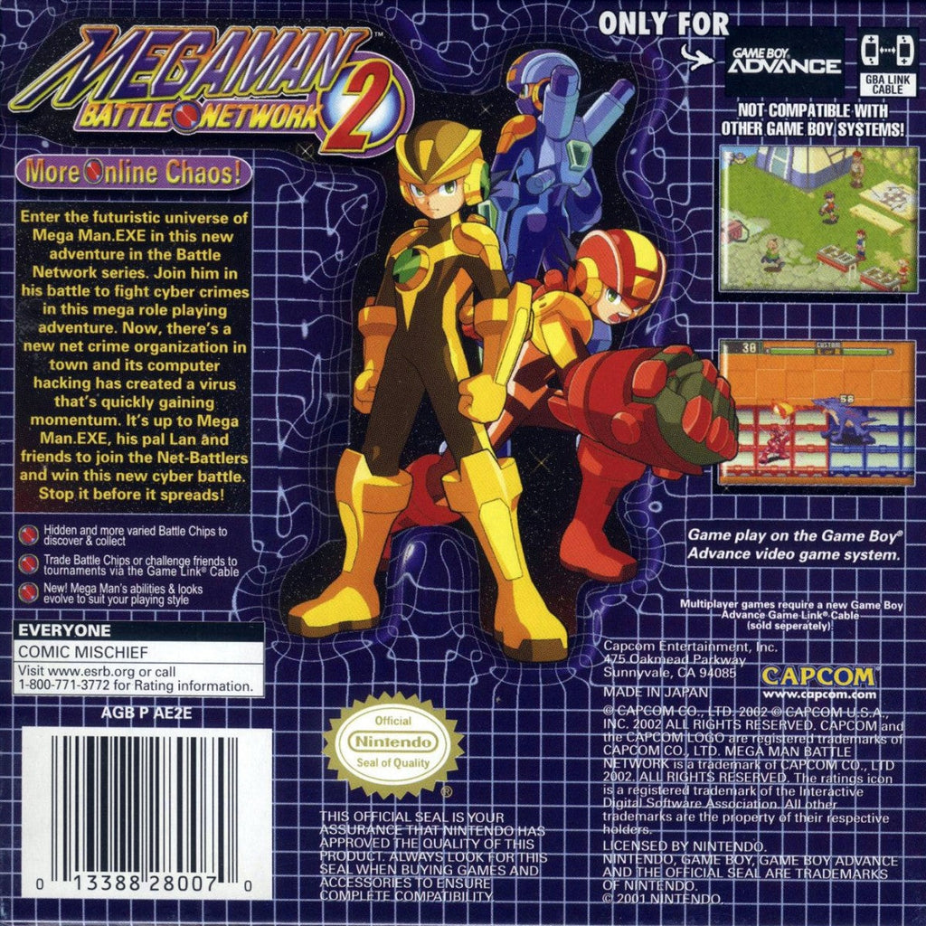 Mega Man Battle Network 2 – Game Boy Advance (GBA)