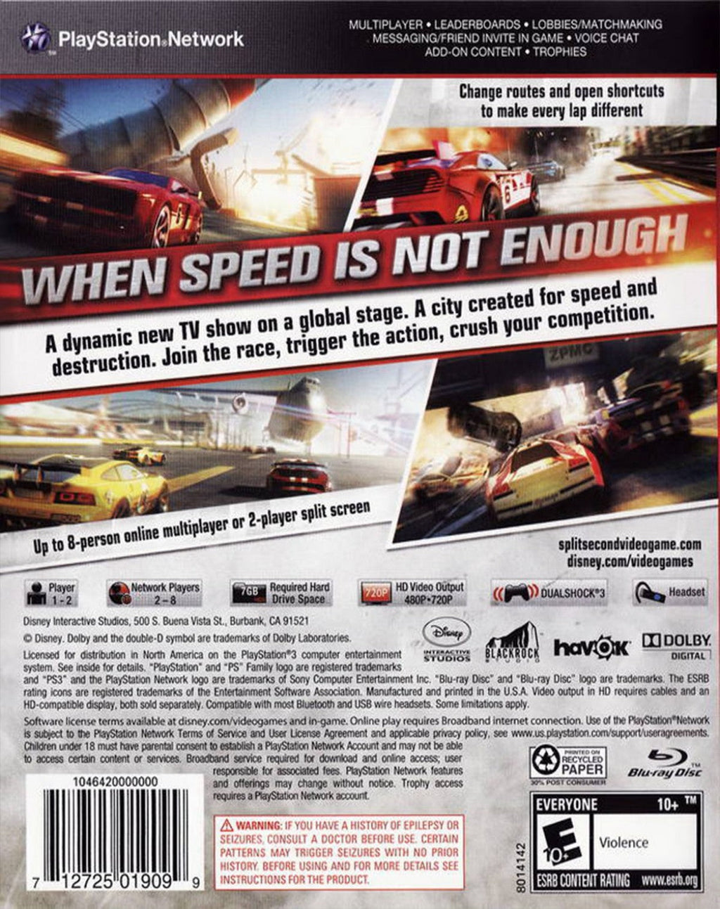 Split/Second – PlayStation 3 (PS3)