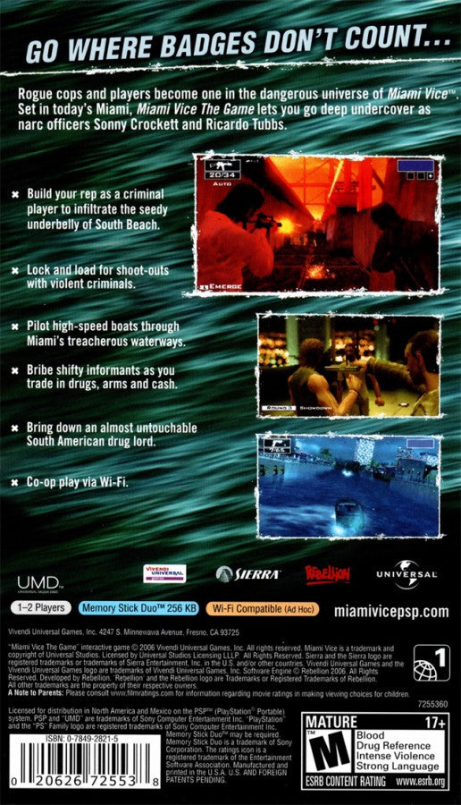 Miami Vice – PlayStation Portable (PSP)