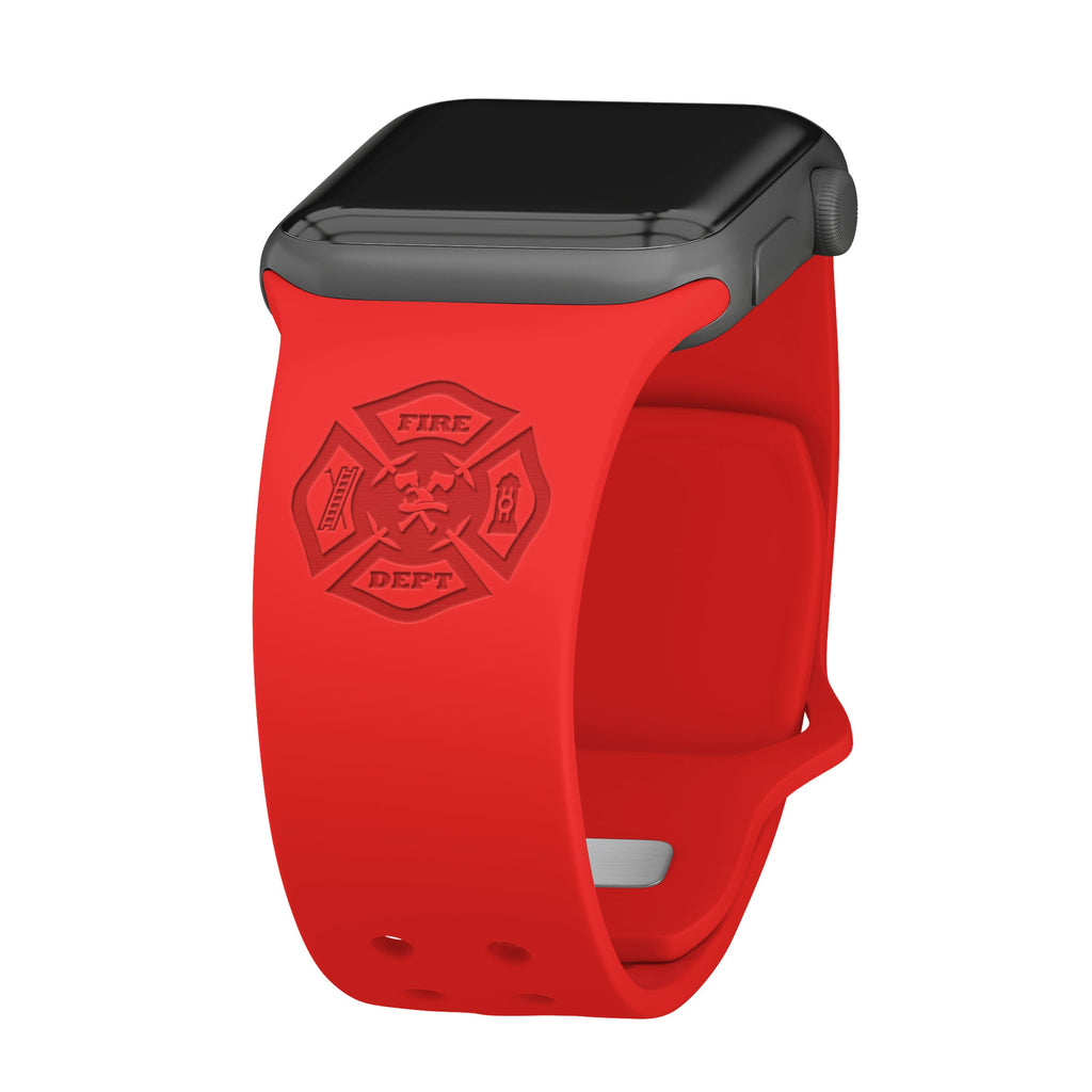 Firefighter First Responder Engraved  Apple Watch Band