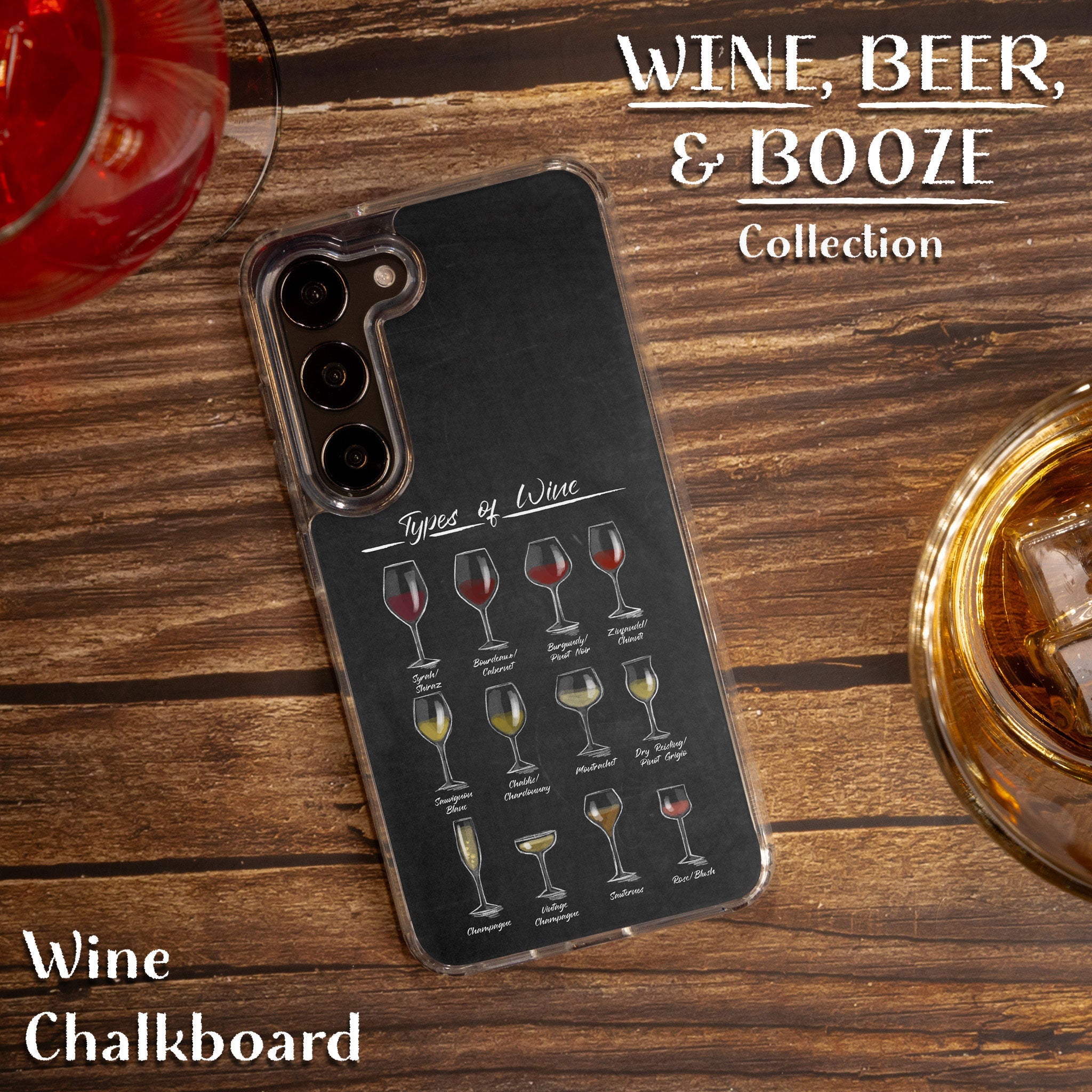 Wine, Beer, & Booze HD Samsung Galaxy S22 Phone Case